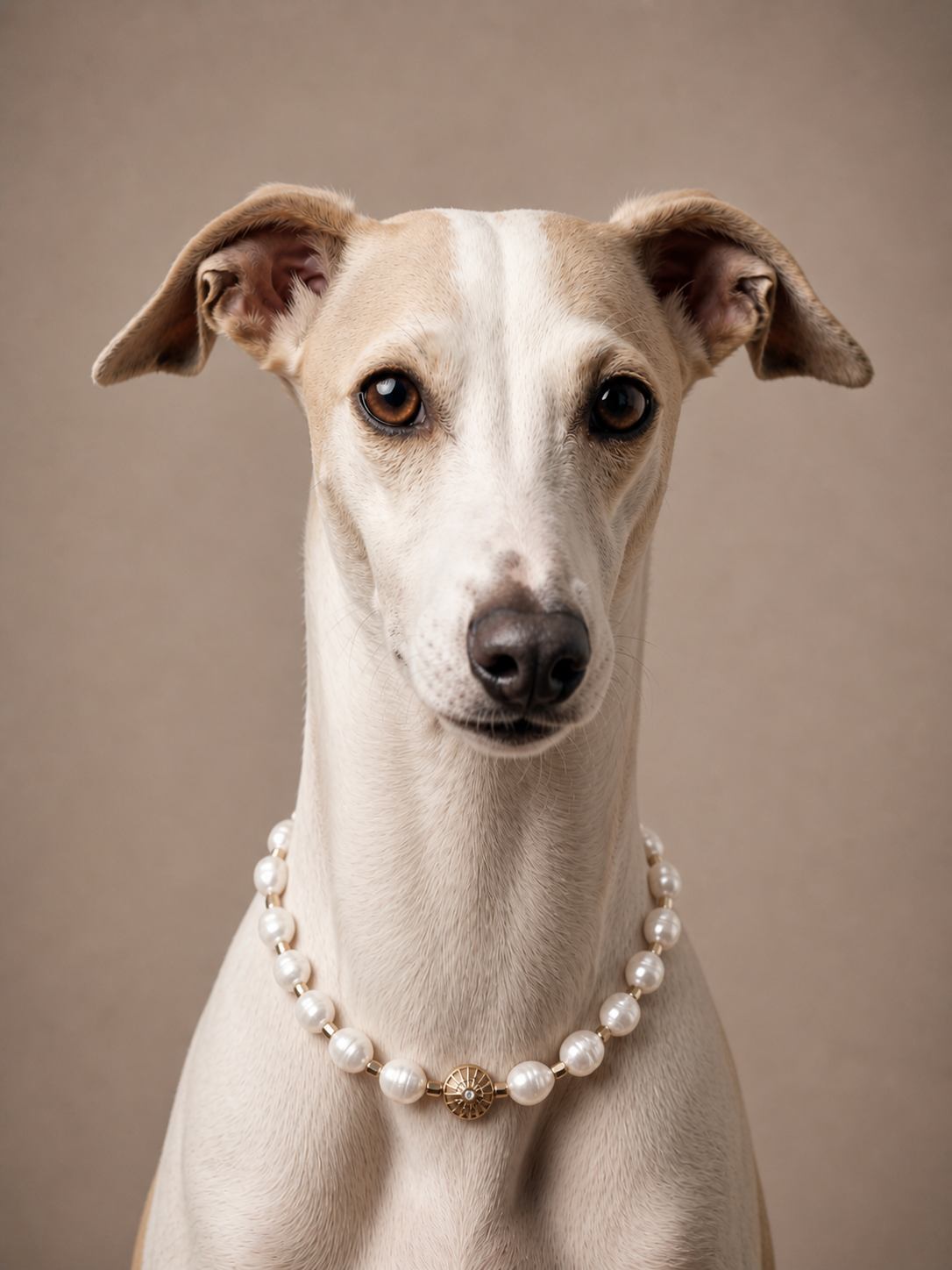 Balance Pearl Dog Necklace