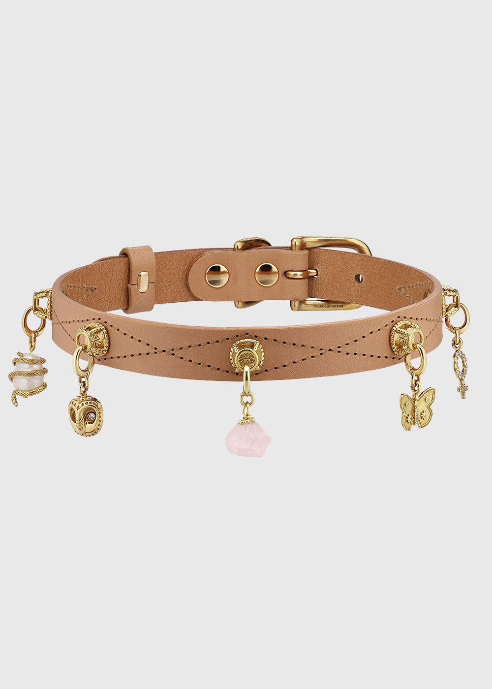 Unleash CPH Natural Brown Dog Collar