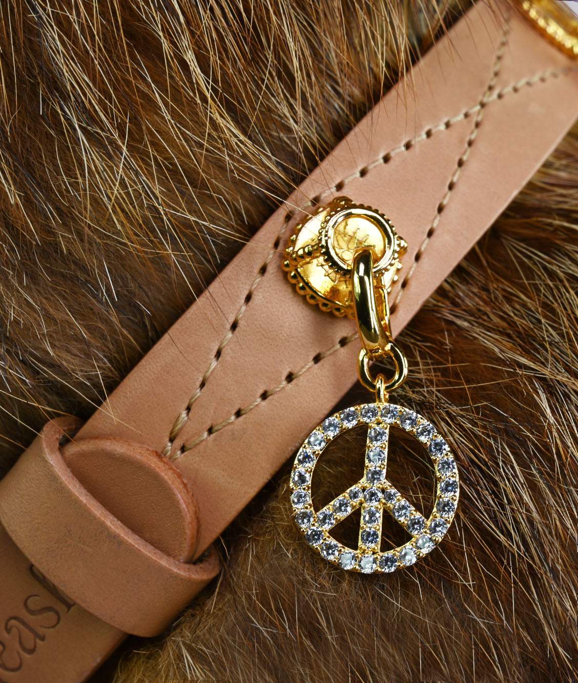 Unleash CPH Natural Brown Dog Collar