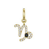 Capricorn Charm with Tourmaline