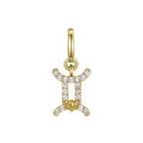 Gemini Charm with Citrine