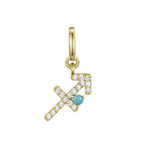 Sagittarius Charm with Amazonite