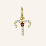Aries Charm with Garnet