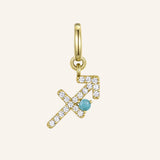 Sagittarius Charm with Amazonite