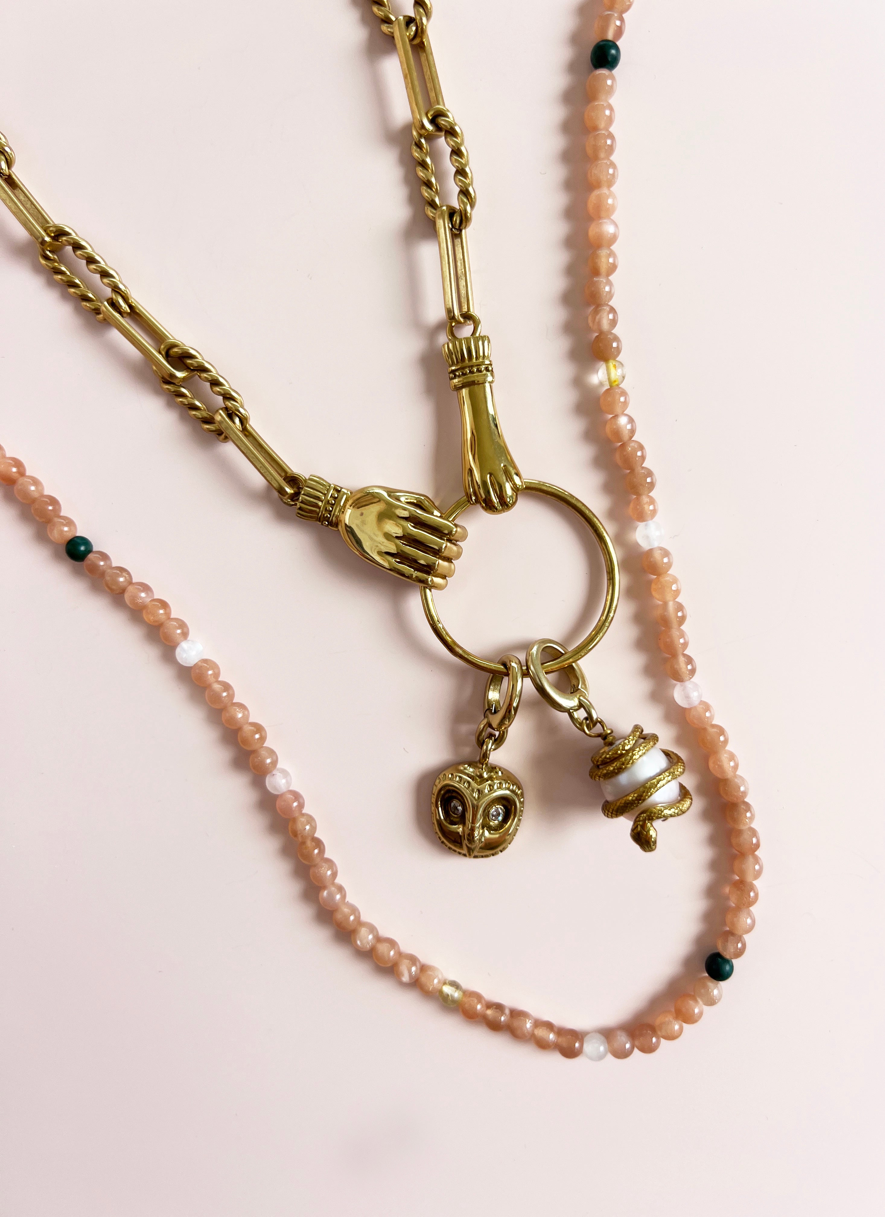 Unleash CPH Harmony Crystal Necklace & Connection Necklace W. Transformation Charm & Independant Charm