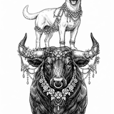 Taurus Charm with Aventurine